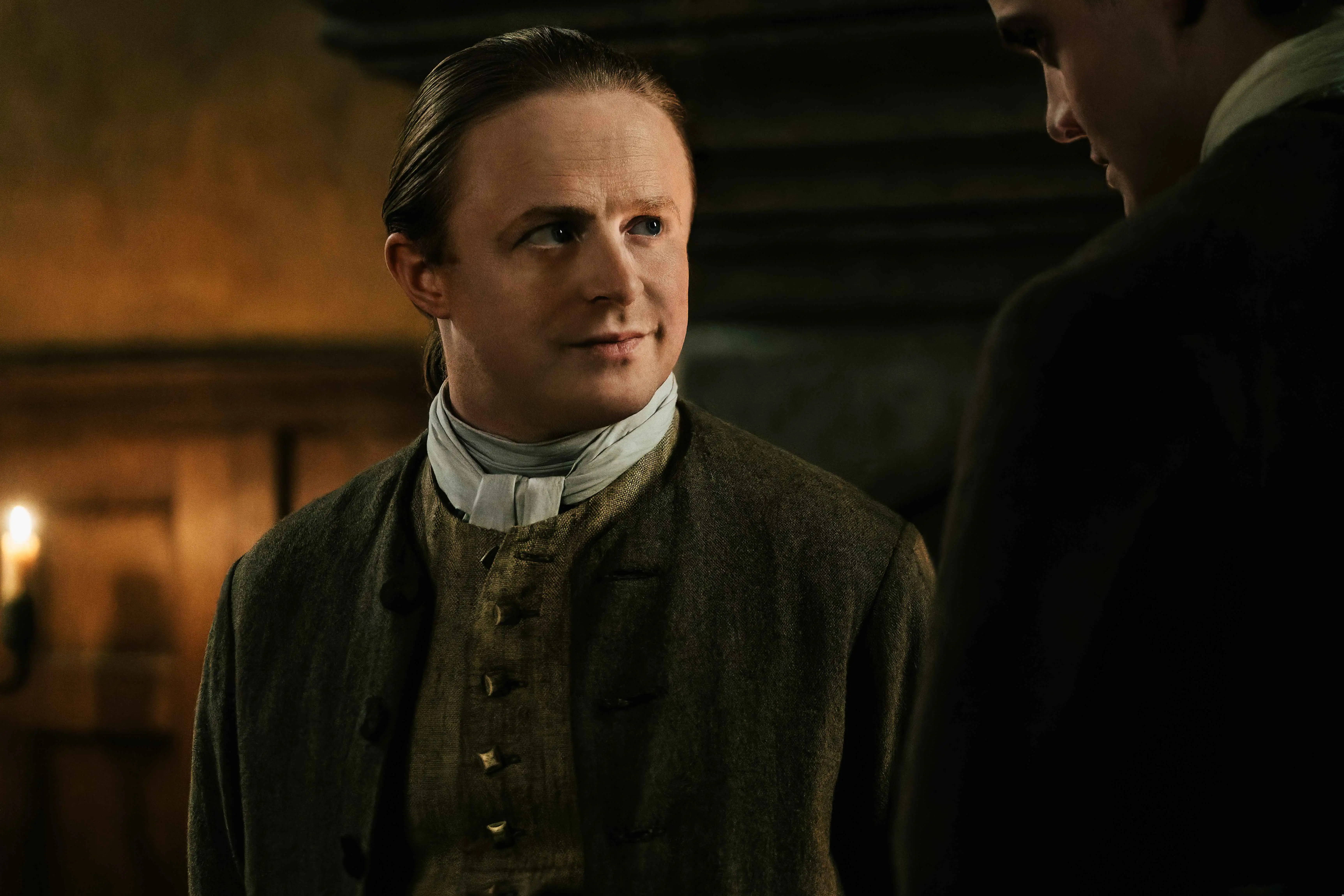 Conor MacNeill als Ned Gowan in Outlander: Blood of my Blood.