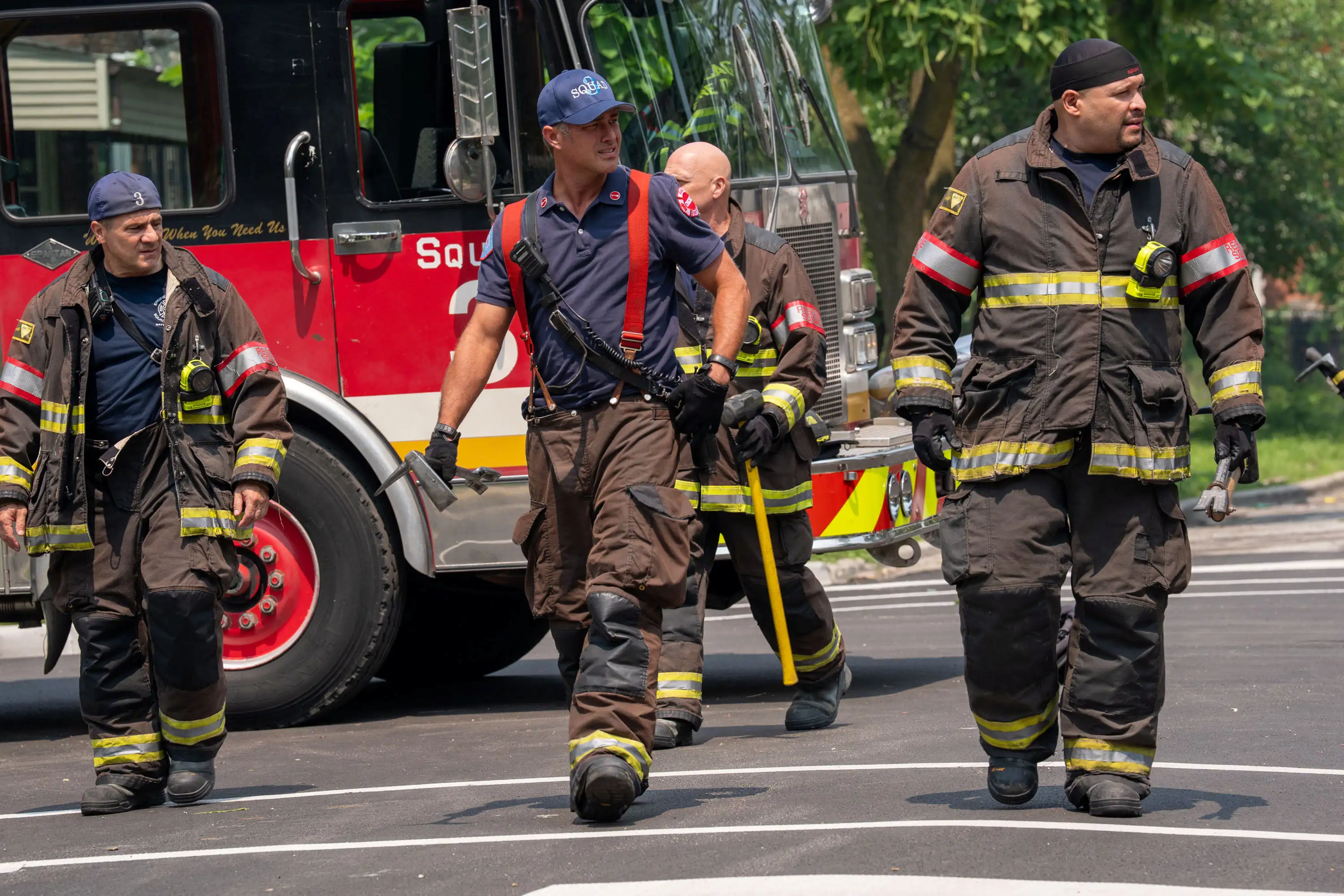 Chicago Fire Szene: Feuerwehr Einsatz.