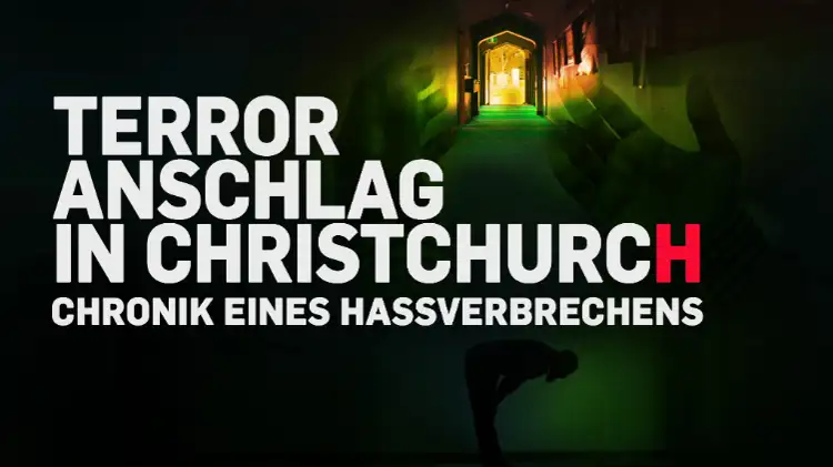 Plakat „Terroranschlag Christchurch Chroniken eines Hassverbechens