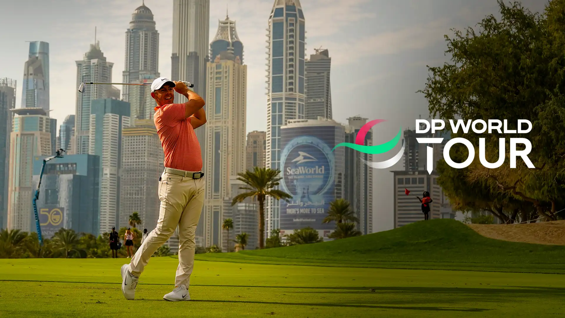 Golf Banner mit unterschiedlichen Bewerbe-Logos