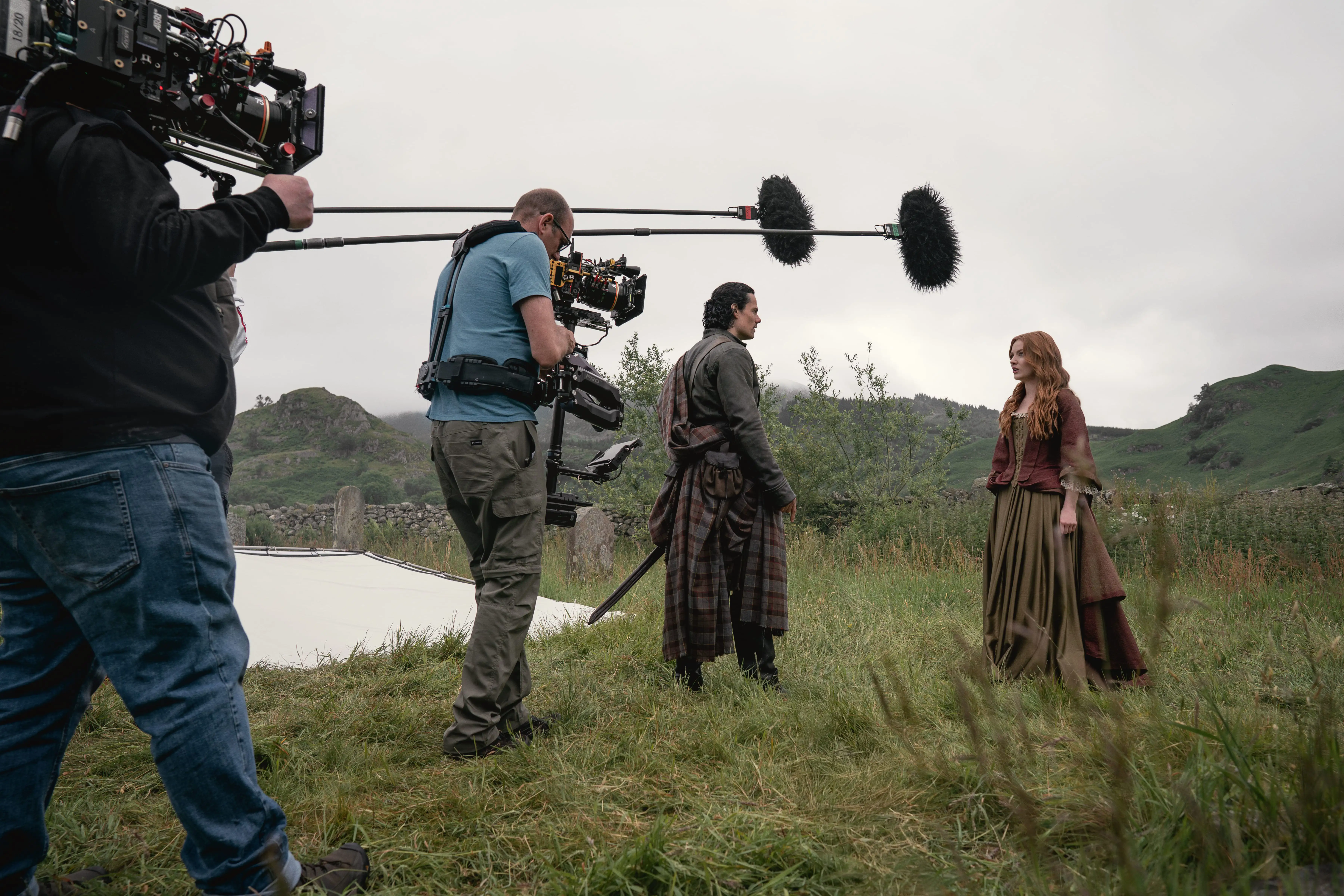 Outlander: Blood of my Blood Behind the Scenes: Szene zwischen Brian und Ellen.