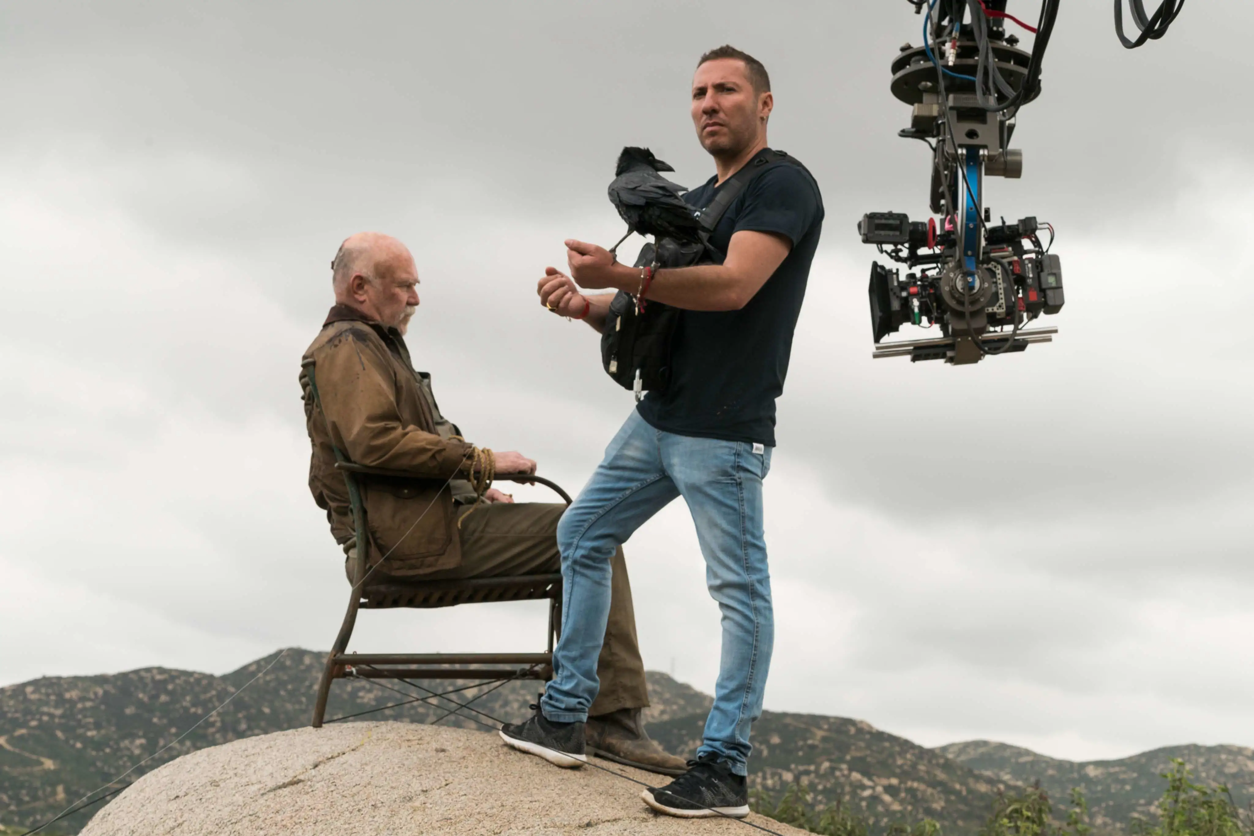 Behind the Scenes Foto Fear the Walking Dead. Schauspiler und Crew am dreh.
