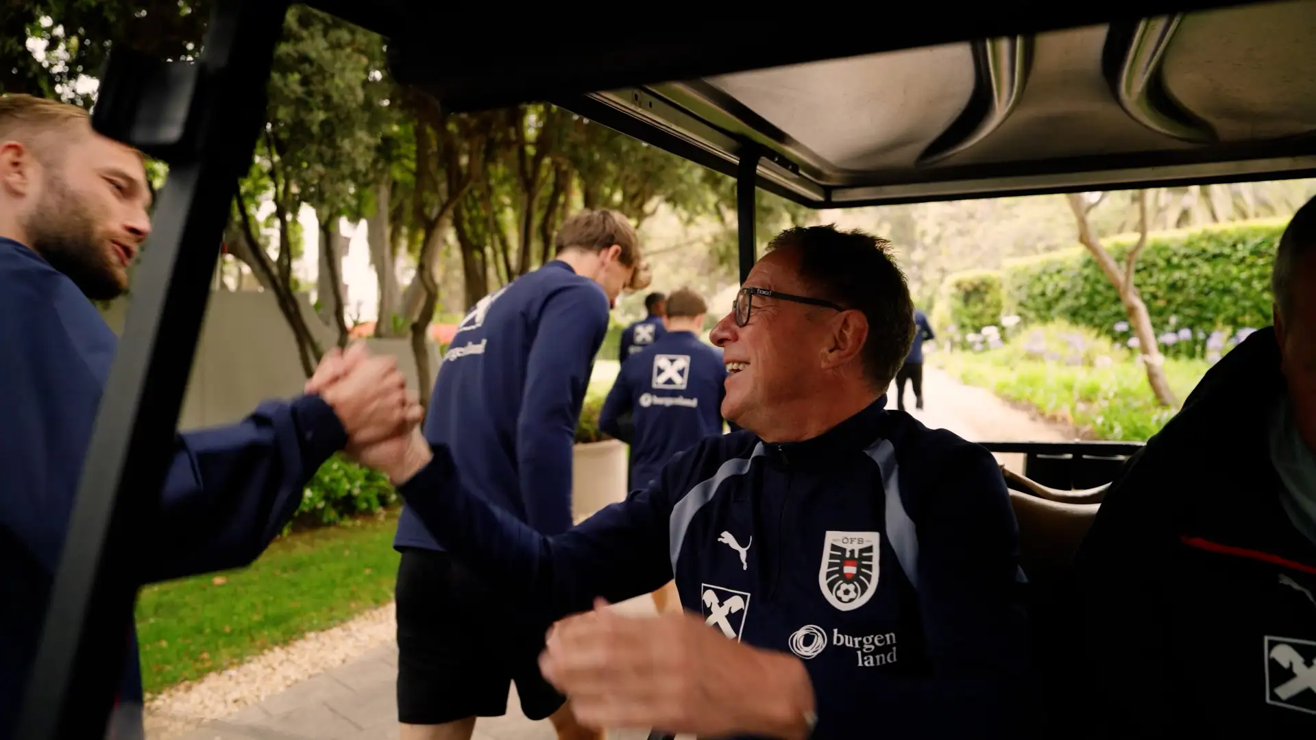 Ralf Rangnick und Conrad Leimer in 