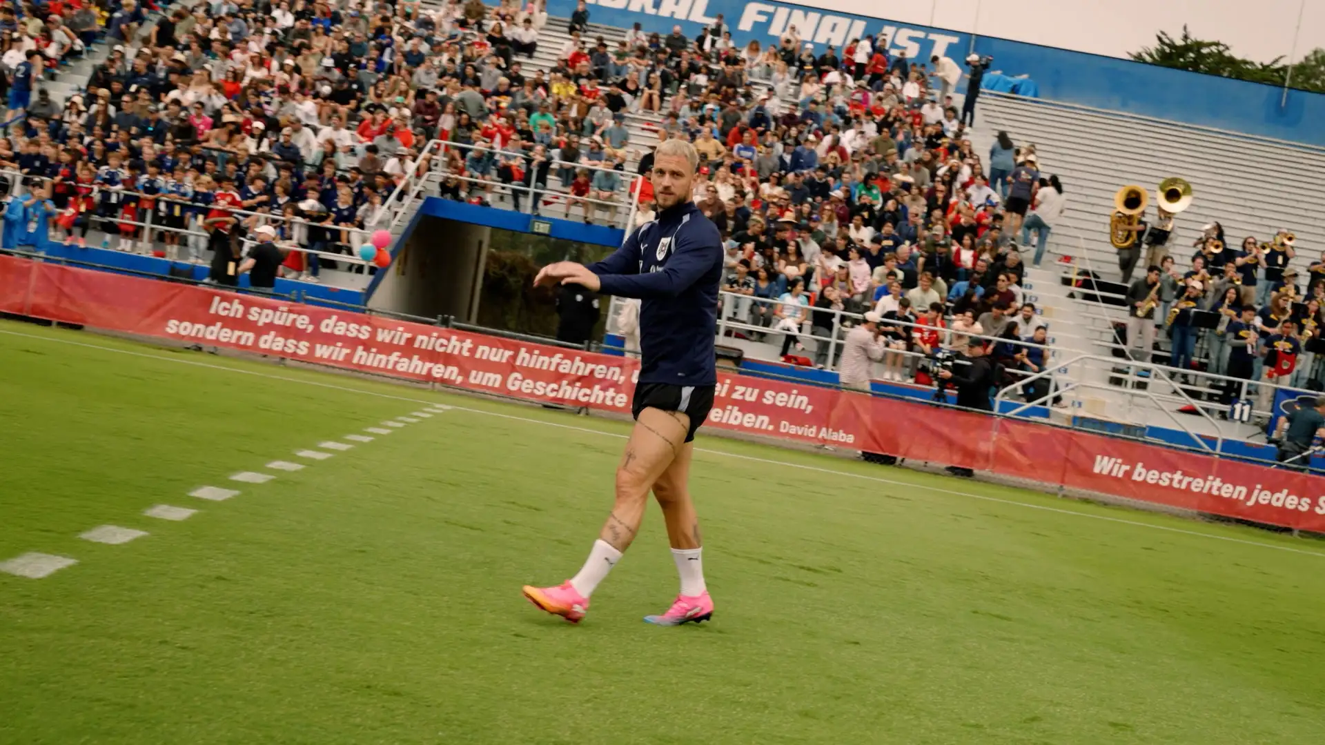 Marco Arnautovic im Stadion in 