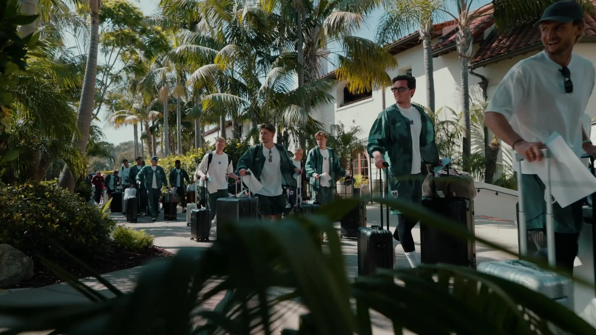 das ÖFB Team in Santa Barabara in 